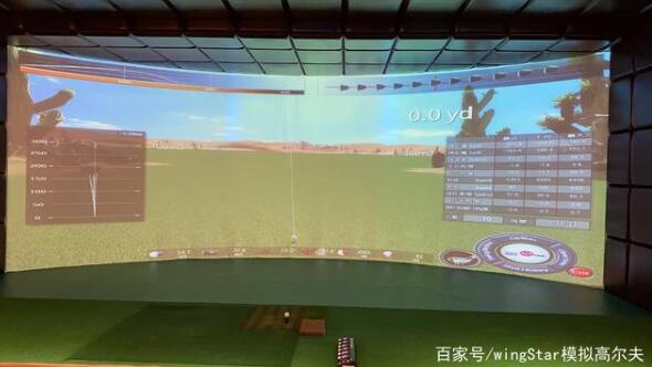 一片室內模擬高爾夫幕布，為何讓客戶如此感動？